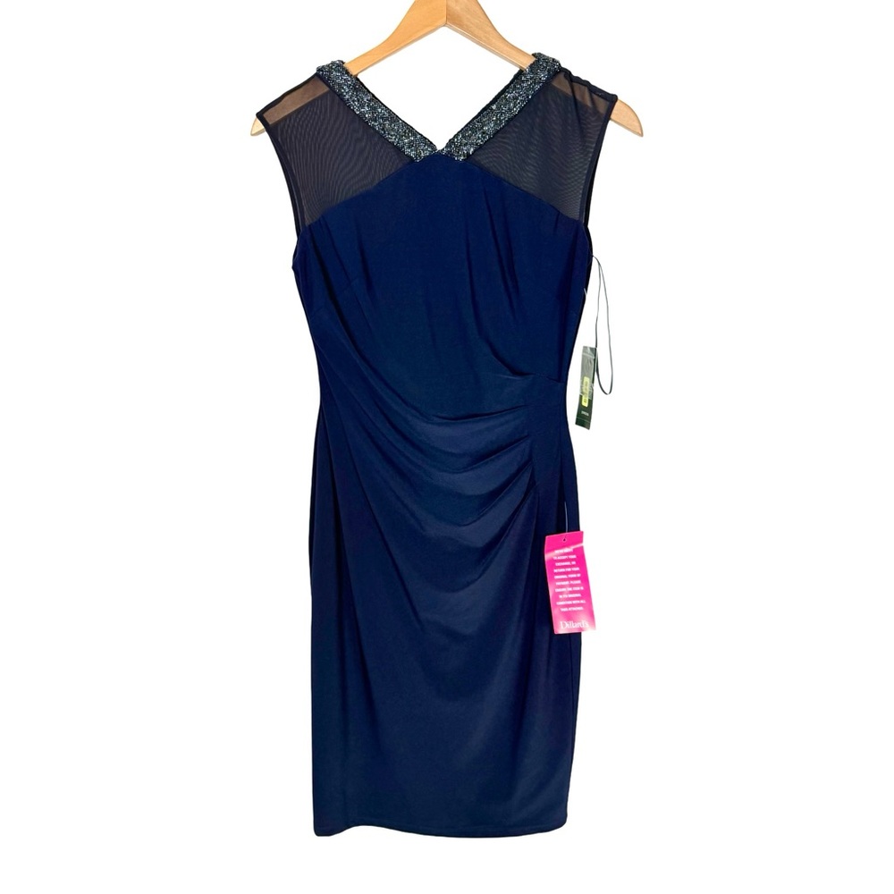 LAUREN RALPH LAUREN Matte Jersey Viviennette Dress Navy Blue Cocktail Party
NWT - Picture 2 of 8